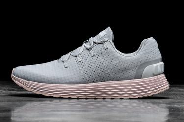 Nobull Arctic Ripstop Runner Men's Running Shoes Grey Pink | Australia (UP5149)